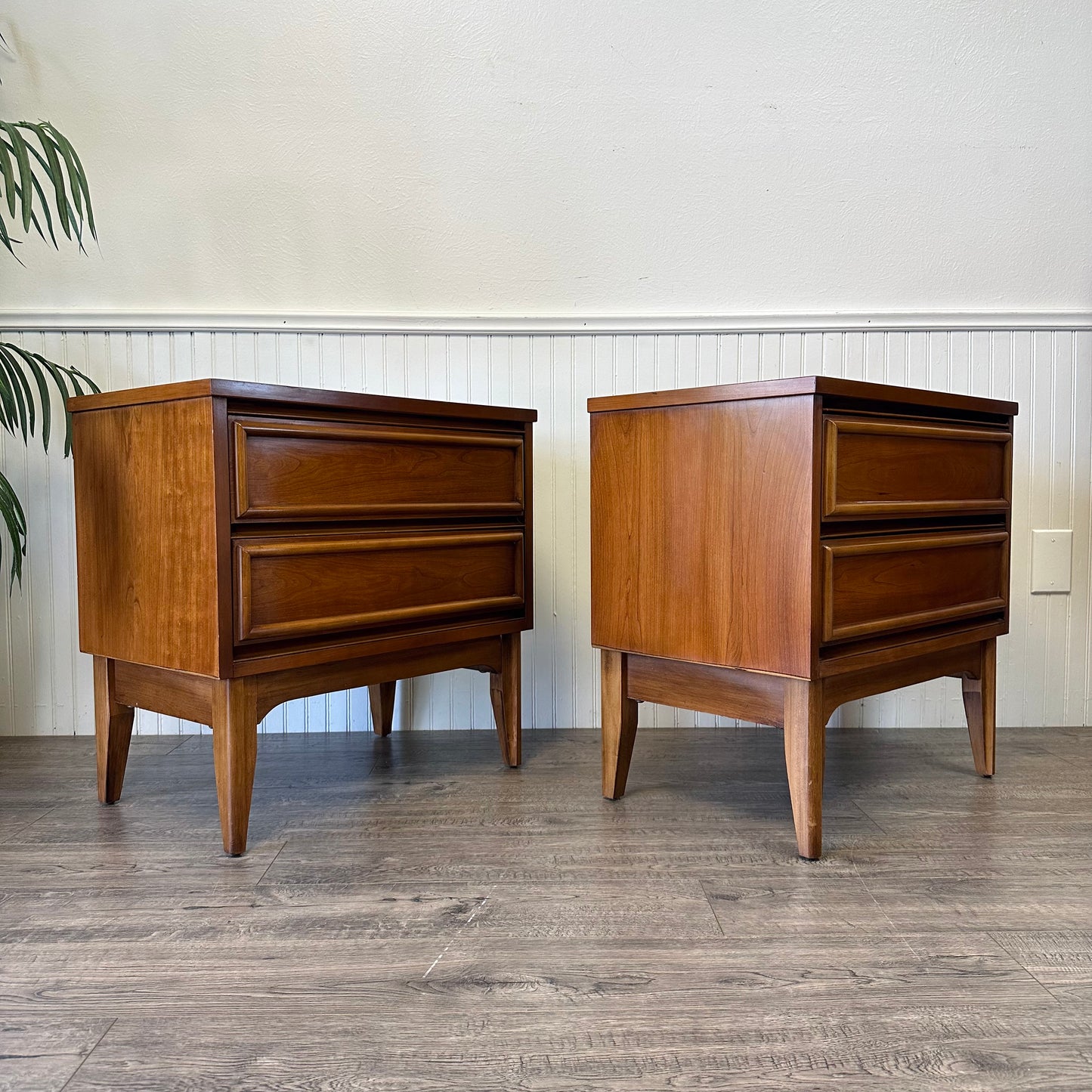 Pair Of Mid Century Nightstands.