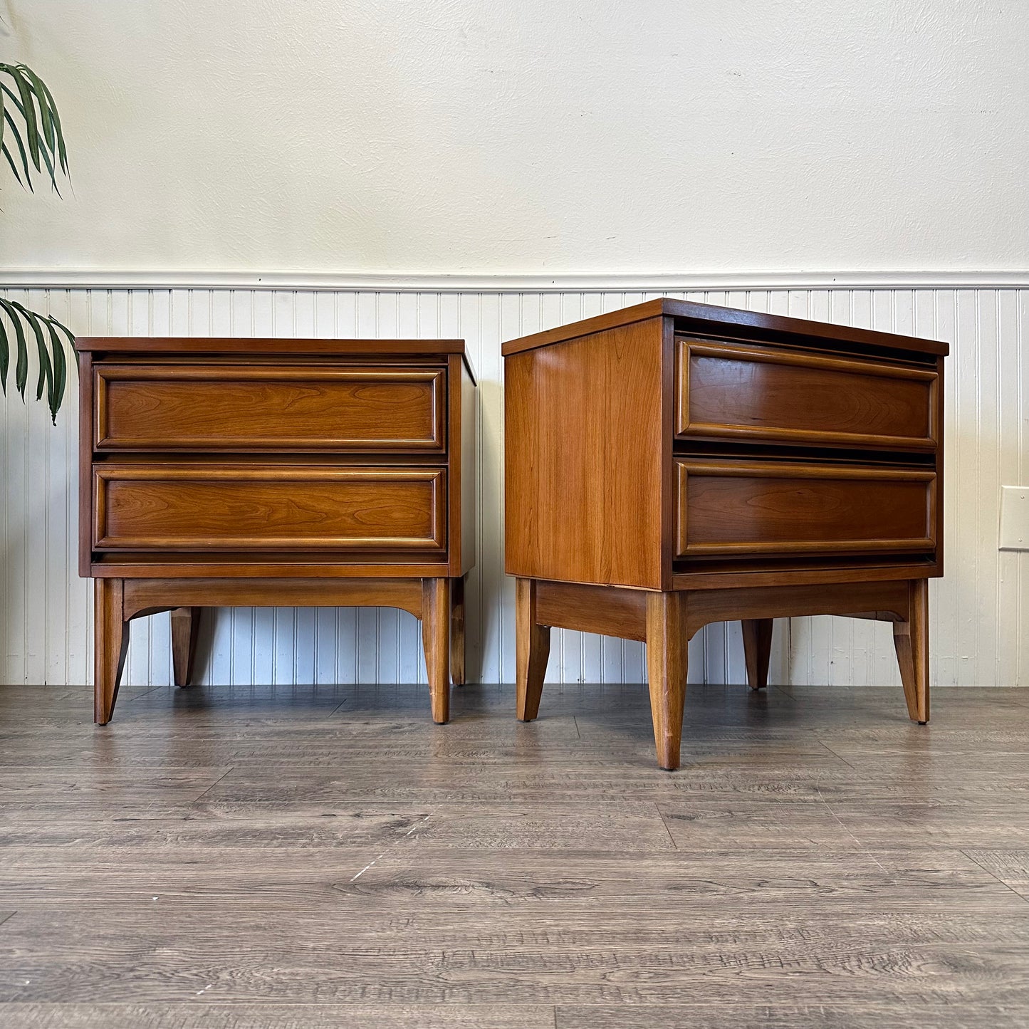 Pair Of Mid Century Nightstands.