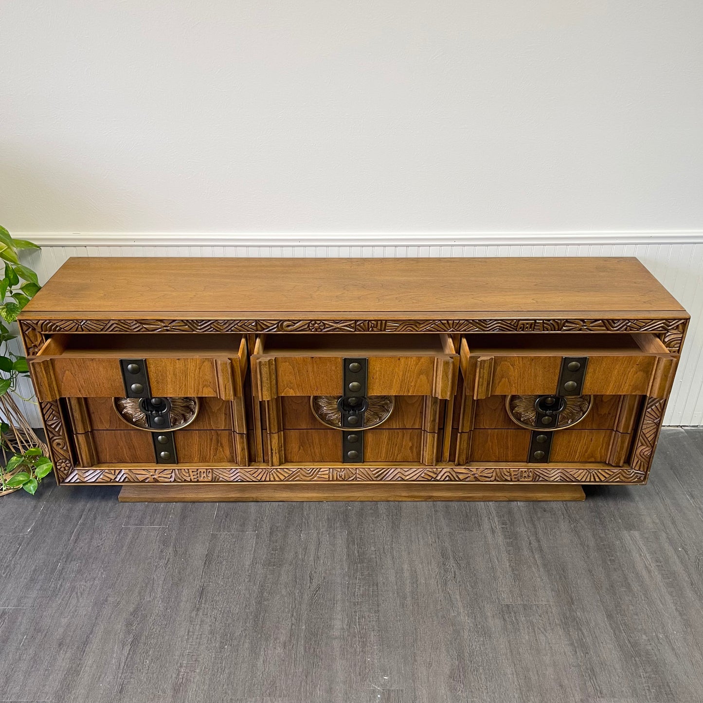 Mid Century Dresser & Matching Mirrors