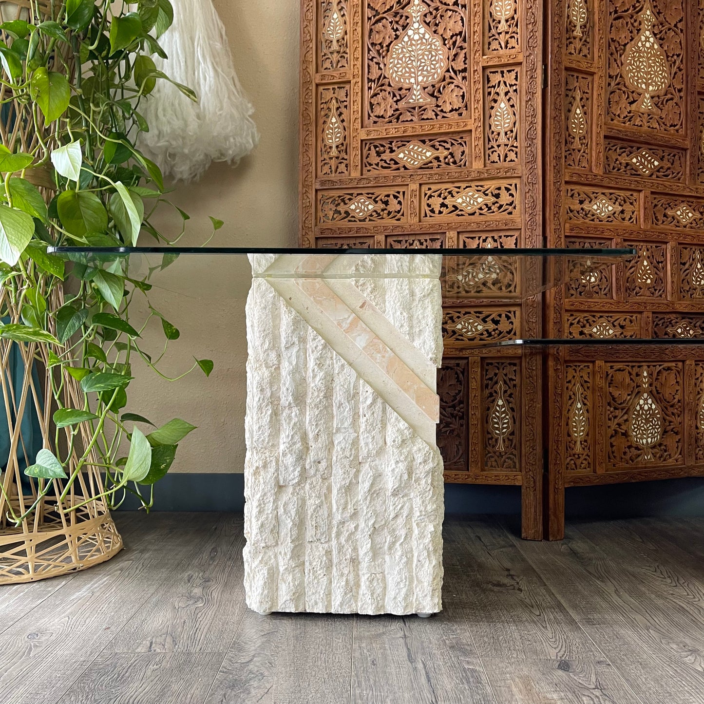 Postmodern Mactan Tessellated Stone Coffee & Side Tables