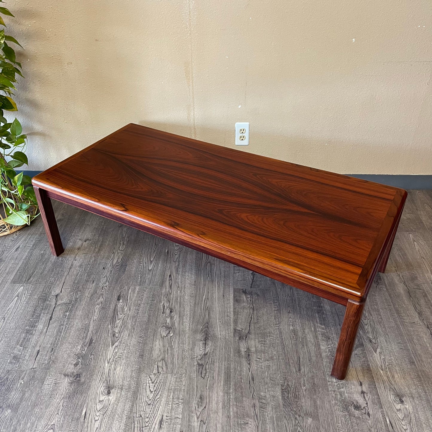 Mid Century Danish Rosewood & Teak Coffee Table By Vejle Stole Møbelfabrik