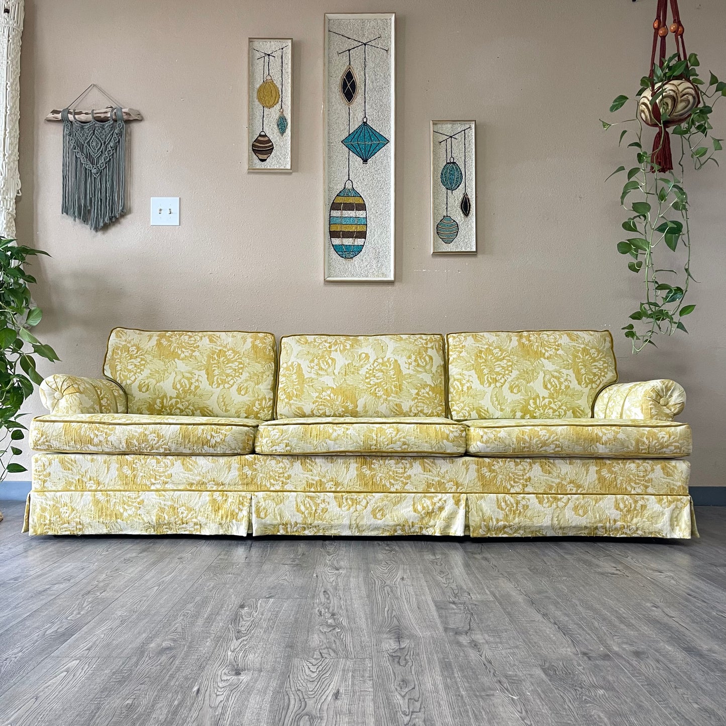 Vintage Yellow Couch