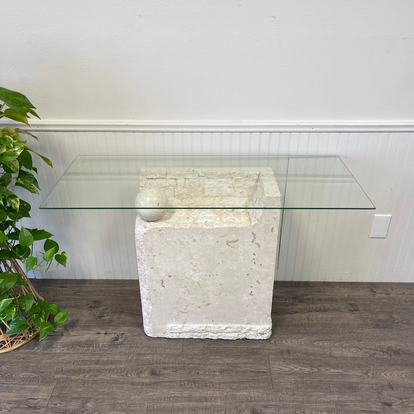 Tessellated Mactan Stone Console.