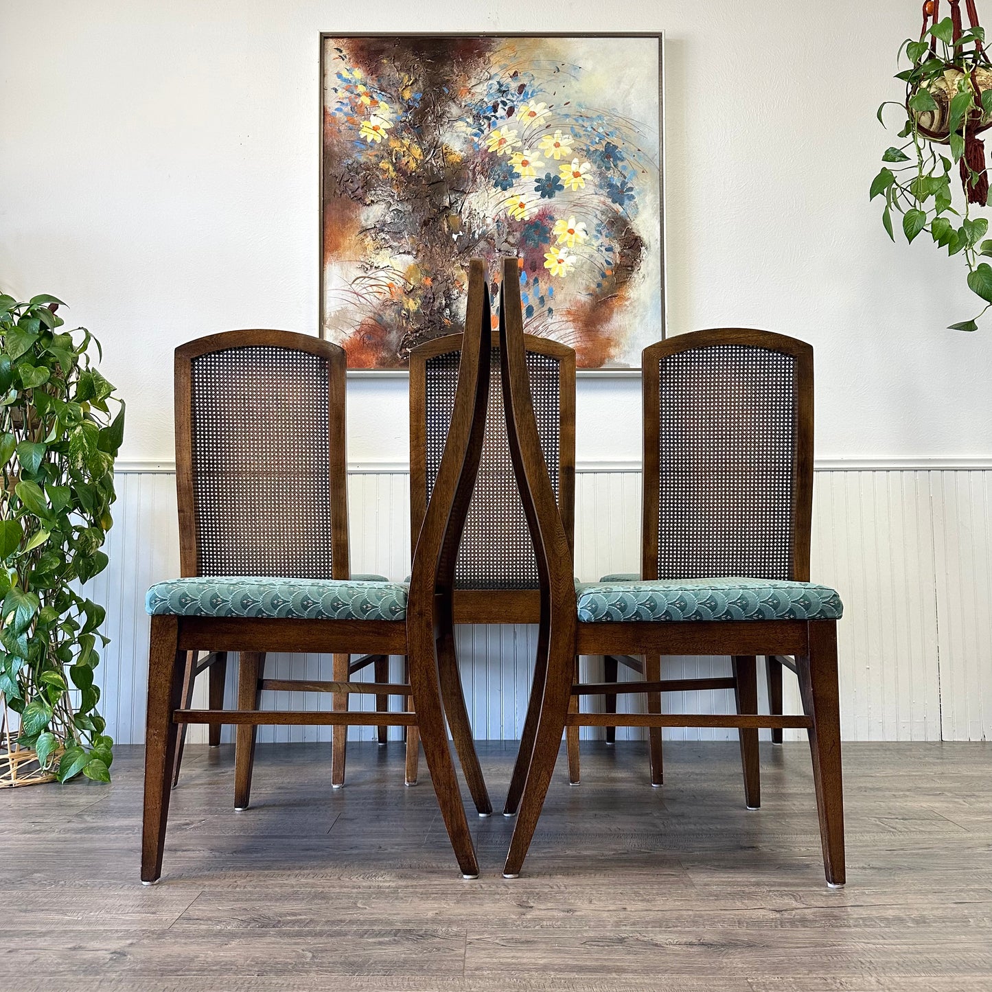 Set Of 5 Mid Century Dining Chairs, By Lane