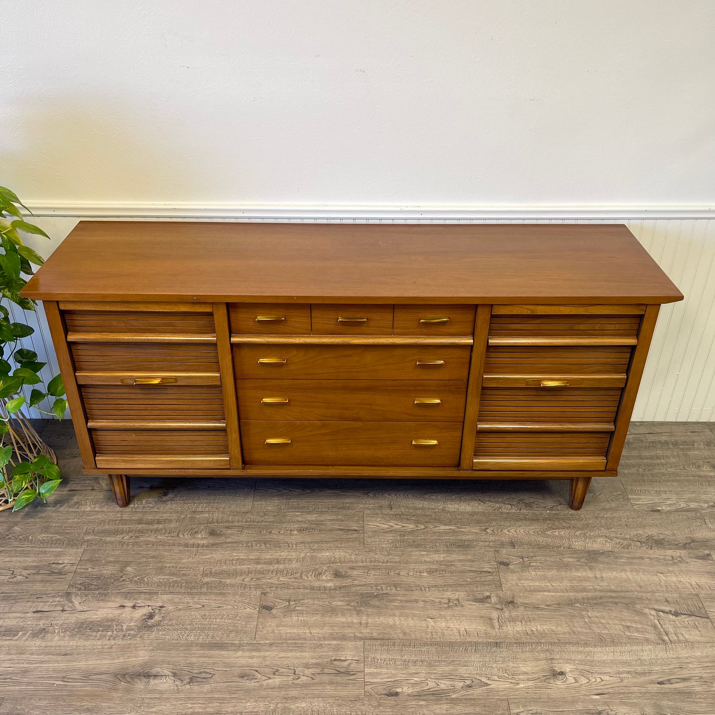 Mid Century 9 Drawer Dresser By Dixie