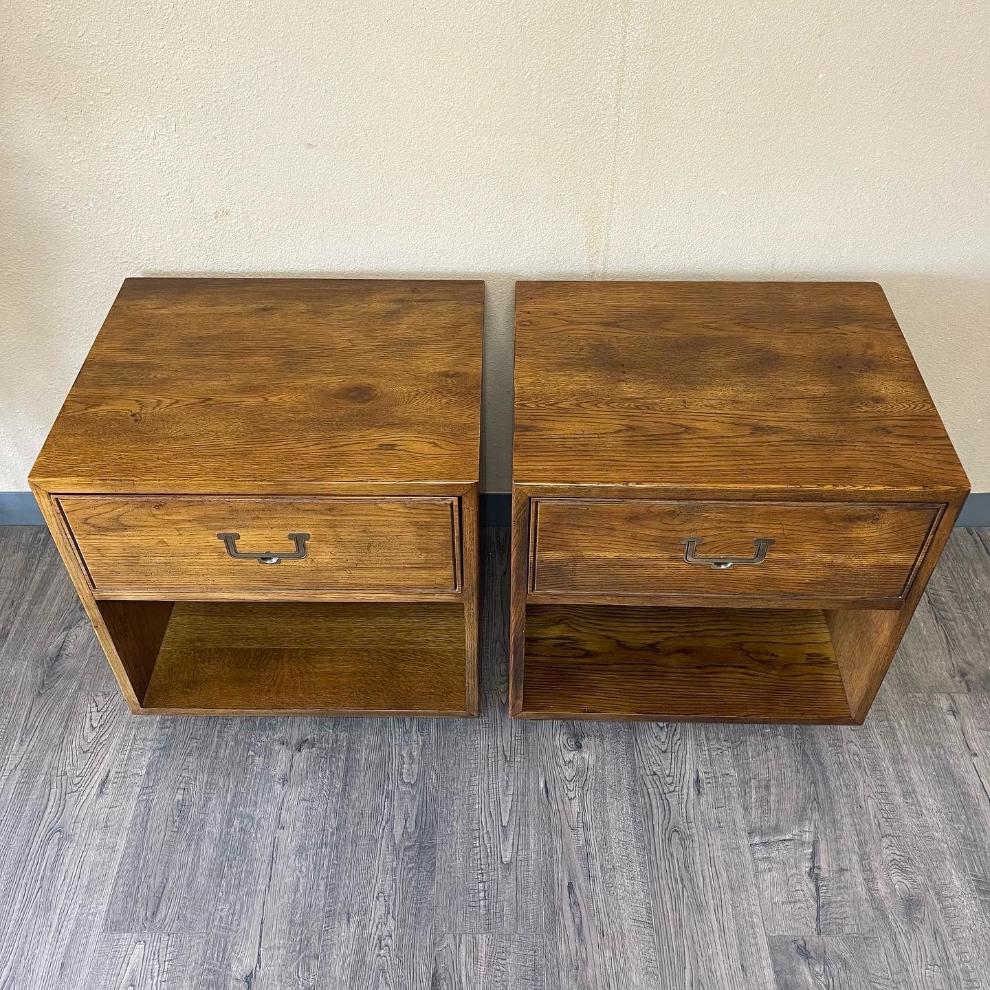 Pair Of Henredon Nightstands, from the Artefacts Collection.