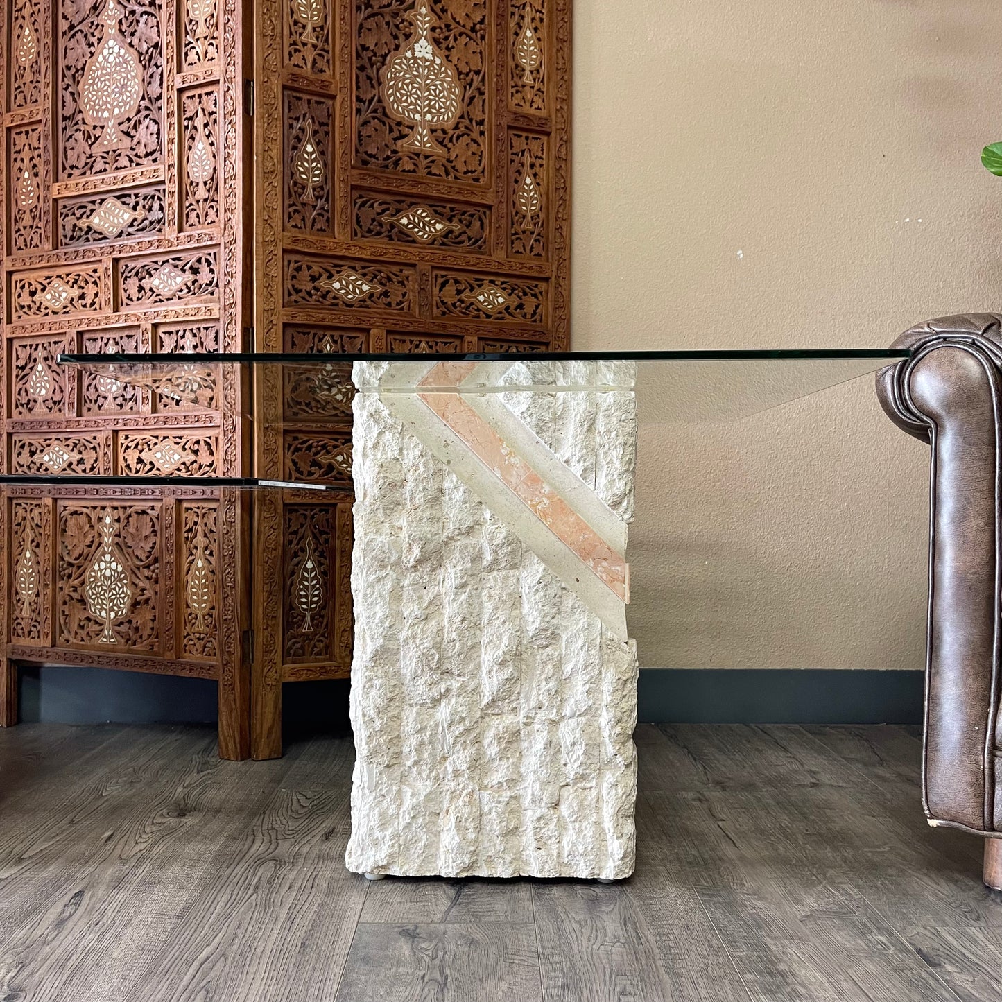 Postmodern Mactan Tessellated Stone Coffee & Side Tables