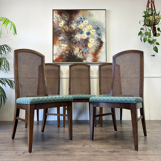 Set Of 5 Mid Century Dining Chairs, By Lane