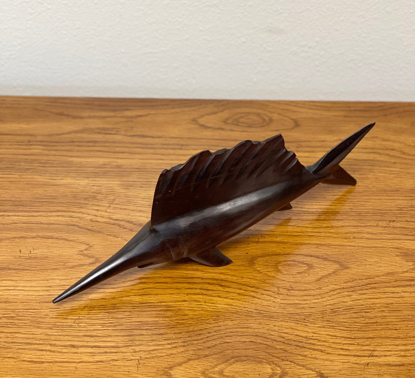 Carved Solid Wood Sailfish