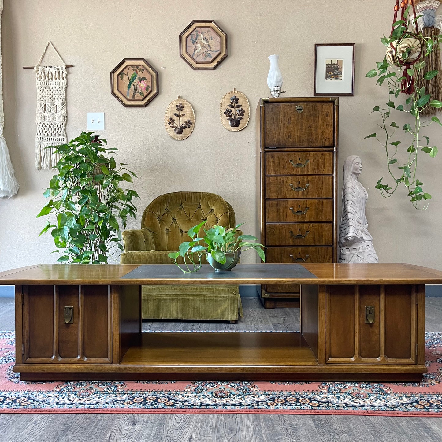 Mid Century Long Coffee Table