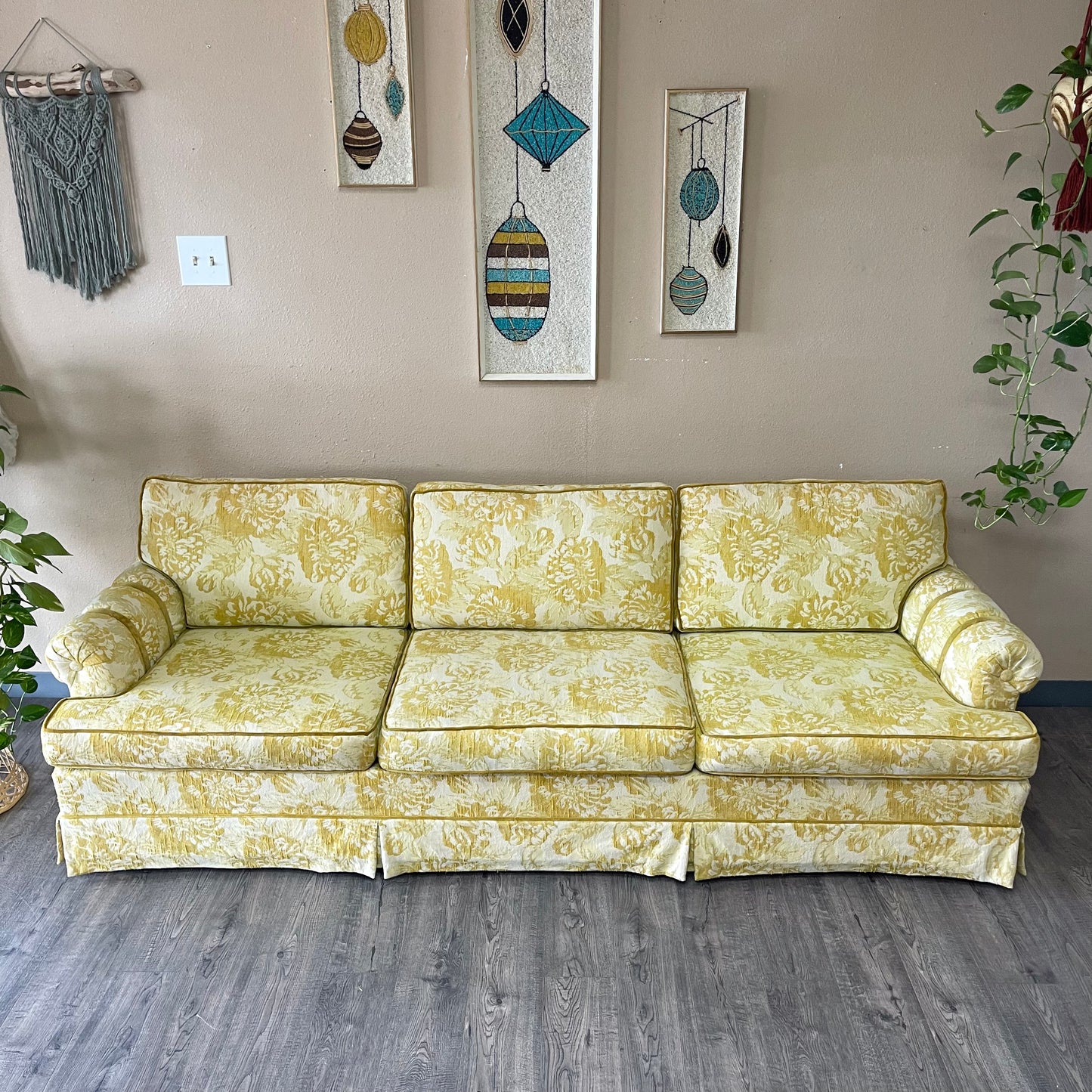 Vintage Yellow Couch