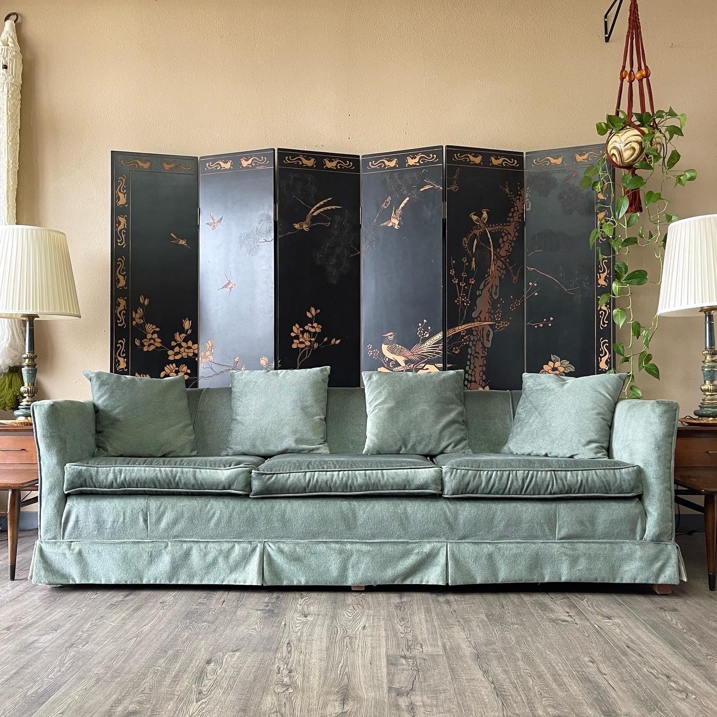 Vintage Sage Long Sofa