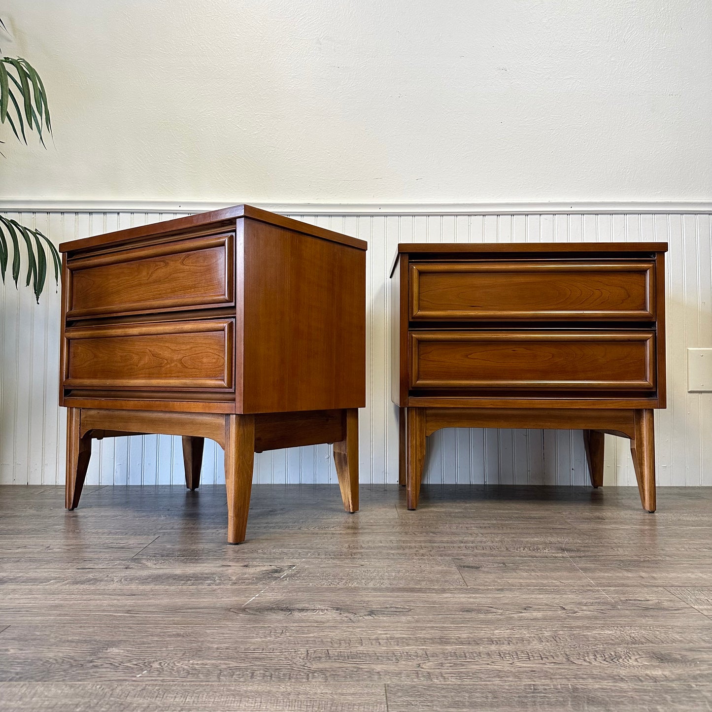 Pair Of Mid Century Nightstands.