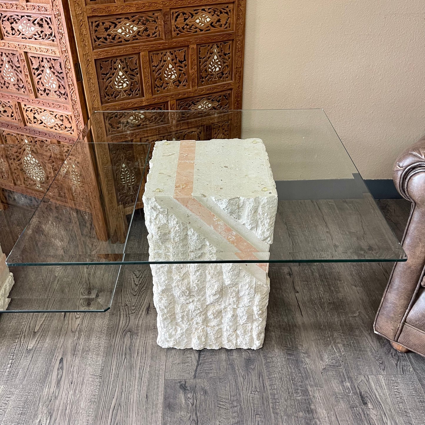 Postmodern Mactan Tessellated Stone Coffee & Side Tables