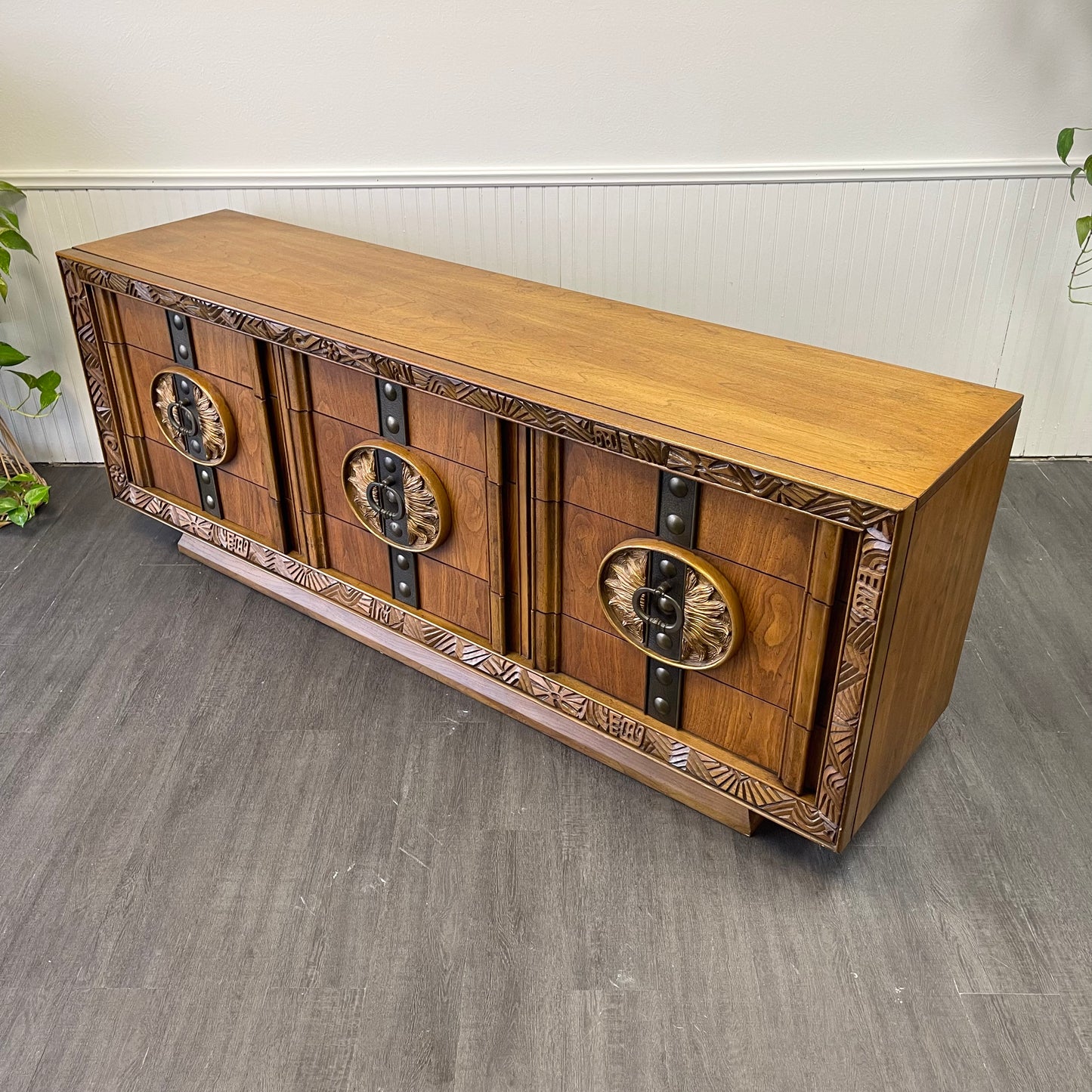 Mid Century Dresser & Matching Mirrors