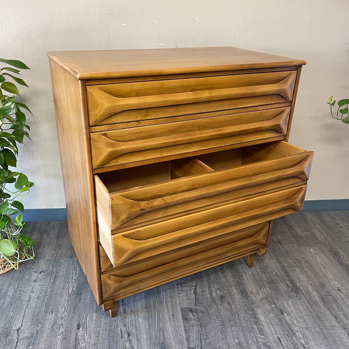 Mid Century Chest and Nightstand Set