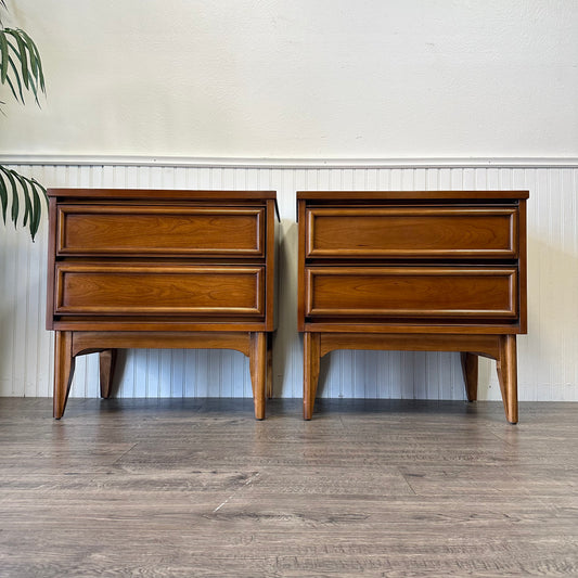 Pair Of Mid Century Nightstands.