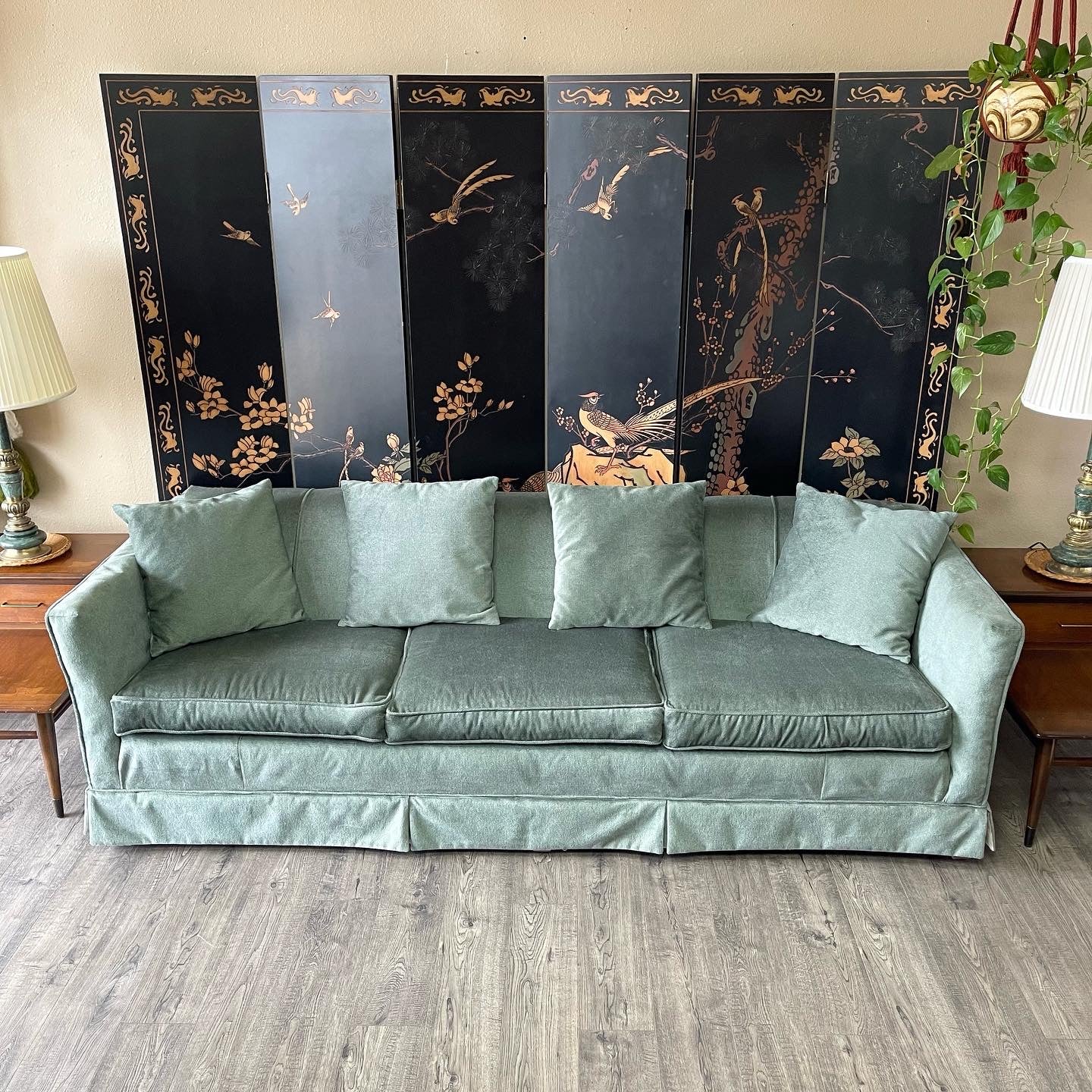 Vintage Sage Long Sofa