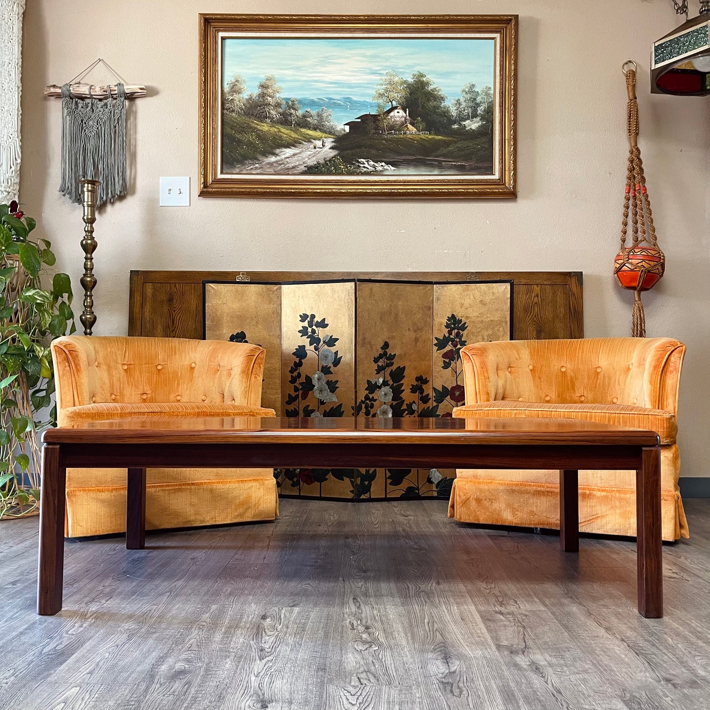 Mid Century Danish Rosewood & Teak Coffee Table By Vejle Stole Møbelfabrik