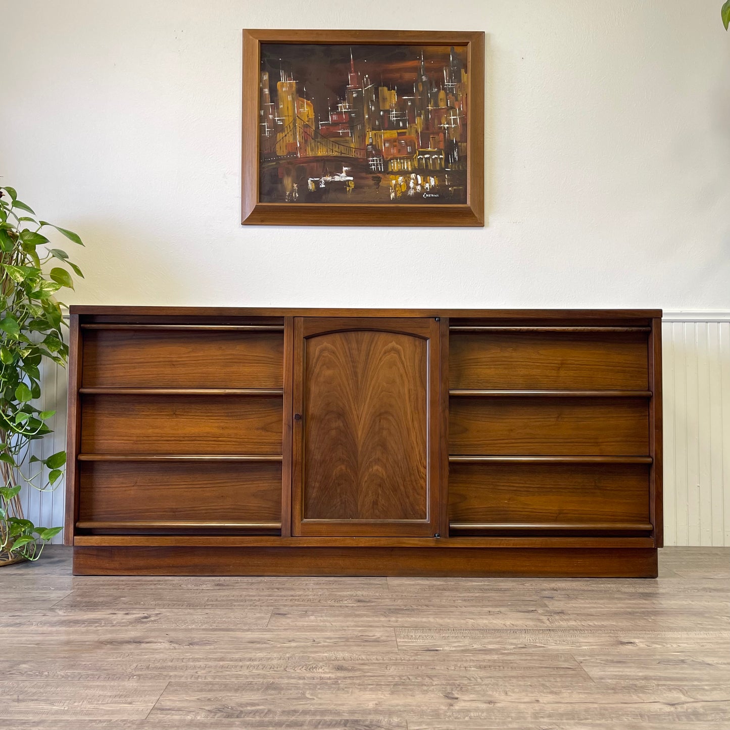 Mid Century 9 Drawer Dresser By Lane, The “Rhythm” Line