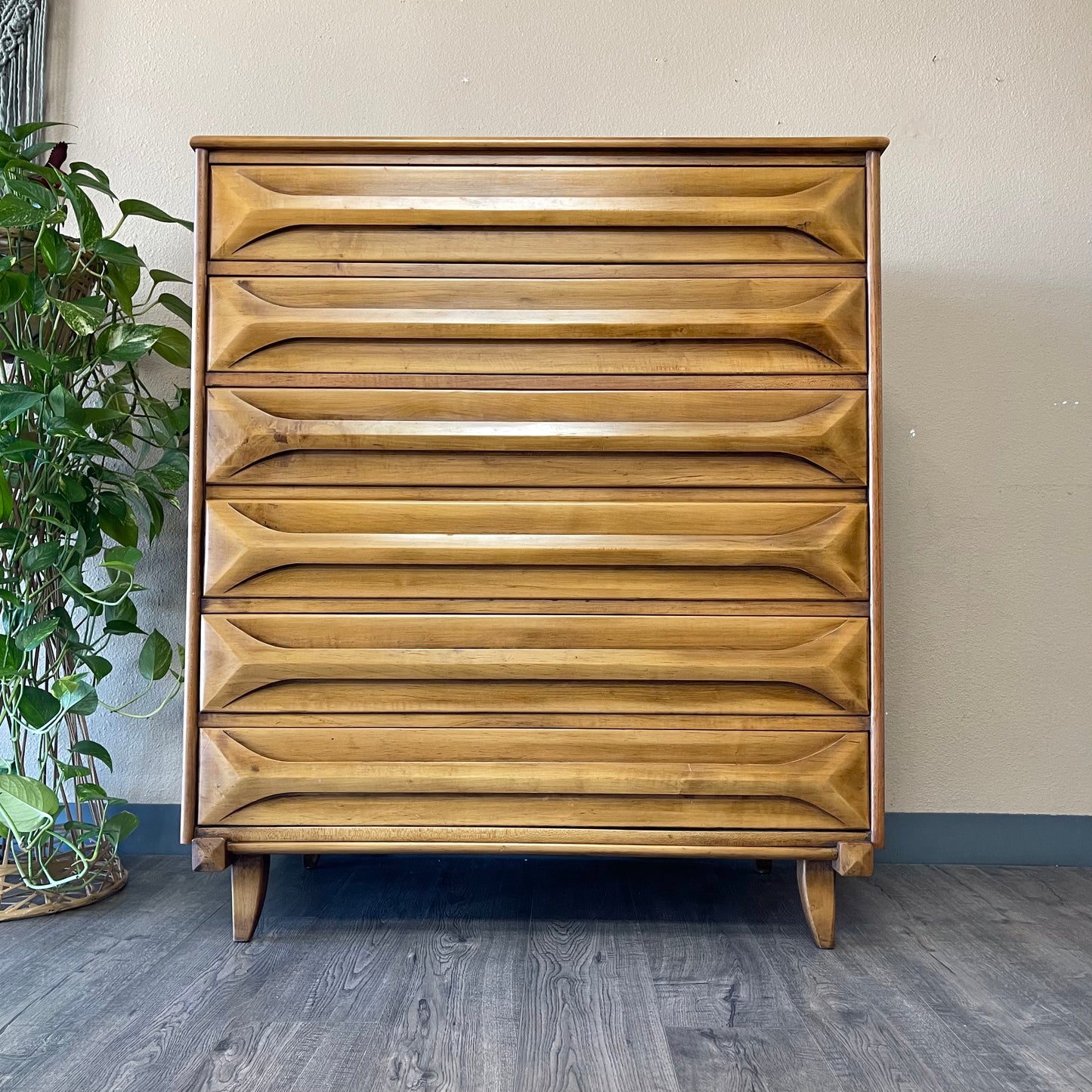 Mid Century Chest and Nightstand Set