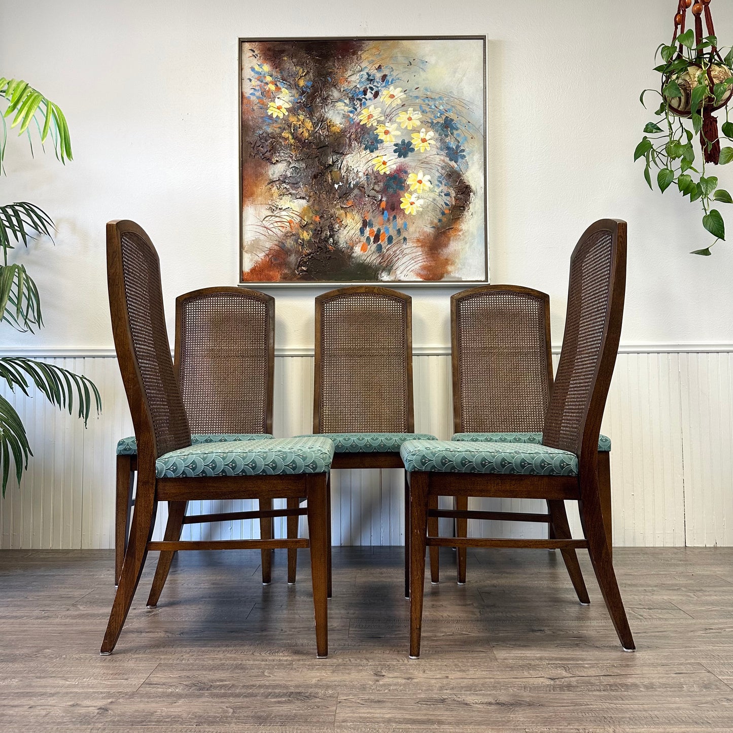 Set Of 5 Mid Century Dining Chairs, By Lane